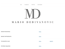 Tablet Screenshot of makeupbymario.com